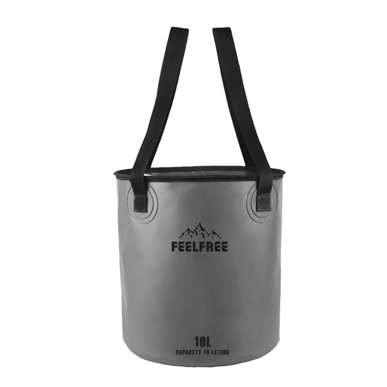 ถังน้ำพับได้แบบพกพา FEELFREE FOLDABLE WASH BASIN 10L สีเทา_1